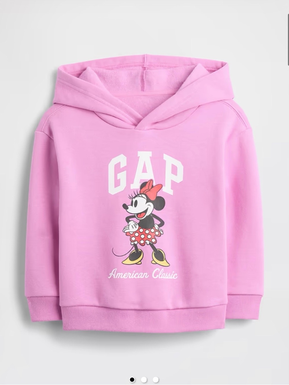 BabyGap x Disney Kids’ Relaxed Minnie Mouse Logo Hoodie NWT